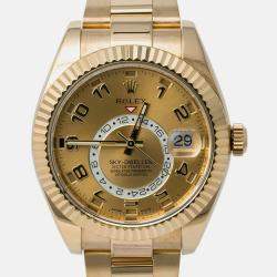 Rolex Sky-Dweller 326938 Automatic Gold 19K Yellow Gold Men's Wristwatch 42 mm