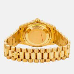 Rolex Day Date President 118238 Champagne 18k Yellow Gold Diamond Automatic Men's Wristwatch 36 mm