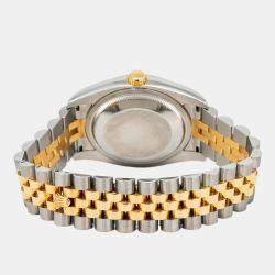 Rolex Datejust 116233 Automatic Brown 18K Yellow Gold Stainless Steel Men's Wristwatch 36MM