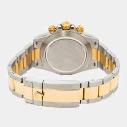 Rolex Daytona 116503 Automatic Black 18K Yellow Gold Stainless Steel Men's Wristwatch 40mm