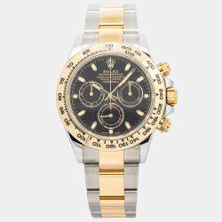 Rolex Daytona 116503 Automatic Black 18K Yellow Gold Stainless Steel Men's Wristwatch 40mm