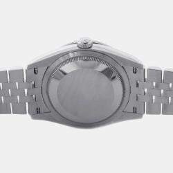 Rolex Datejust 126284RBR Automatic White Mother of Pearl 18k White Gold Stainless Steel Men's Wristwatch 36 mm