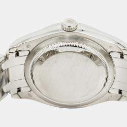 Rolex Day-Date 18946 Automatic Tahitian MOP Platinum Men's Wristwatch 39 mm