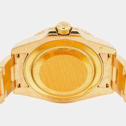 Rolex GMT-Master II 116718 Automatic Black 18k Yellow Gold Men's Wristwatch 40 mm