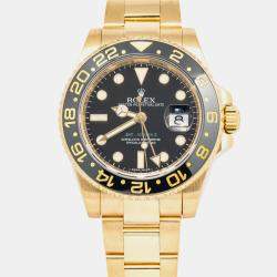 Rolex GMT-Master II 116718 Automatic Black 18k Yellow Gold Men's Wristwatch 40 mm
