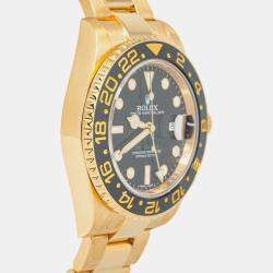 Rolex GMT-Master II 116718 Automatic Black 18k Yellow Gold Men's Wristwatch 40 mm