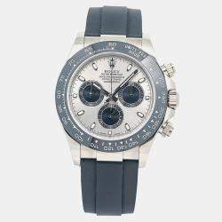 Rolex Daytona 116519LN Automatic Silver 18k White Gold Men's Wristwatch 40 mm