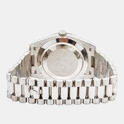 Rolex Day-Date 228349 Automatic Olive Green 18k White Gold Men's Wristwatch 40 mm