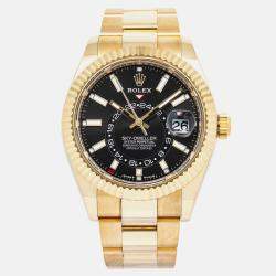 Rolex Sky-Dweller 336938 Automatic Black 18k Yellow Gold Men's Wristwatch 42 mm