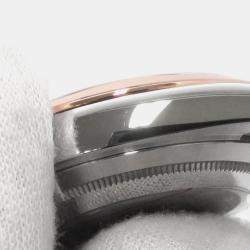 Pre Owned Rolex Datejust 126301G Automatic Brown 18k Rose Gold Stainless Steel Diamond Men's Wristwatch 41 mm