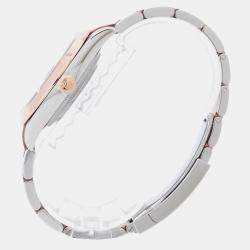 Pre Owned Rolex Datejust 126301G Automatic Brown 18k Rose Gold Stainless Steel Diamond Men's Wristwatch 41 mm