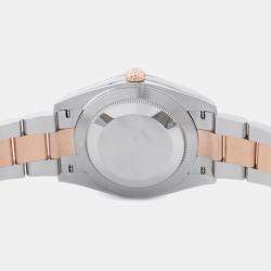 Pre Owned Rolex Datejust 126301G Automatic Brown 18k Rose Gold Stainless Steel Diamond Men's Wristwatch 41 mm