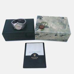 Pre Owned Rolex Air-King 14000 Automatic Silver Stainless Steel Men's Wristwatch 34 mm