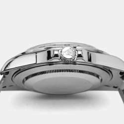 Pre Owned Rolex Black Stainless Steel Explorer II 16570T Men's Wristwatch 40 mm