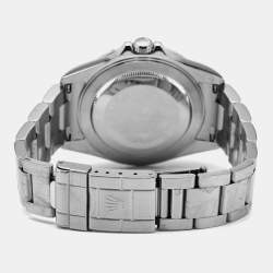 Pre Owned Rolex Black Stainless Steel Explorer II 16570T Men's Wristwatch 40 mm