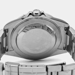 Pre Owned Rolex Black Stainless Steel Explorer II 16570T Men's Wristwatch 40 mm