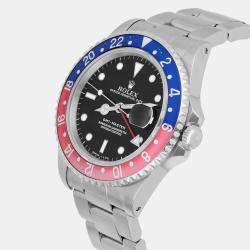 Pre Owned Rolex GMT-Master 16700 Automatic Black Stainless Steel Men's Wristwatch 40 mm