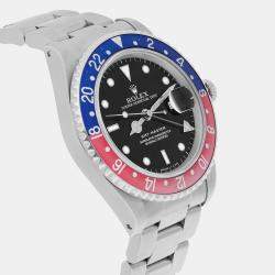 Pre Owned Rolex GMT-Master 16700 Automatic Black Stainless Steel Men's Wristwatch 40 mm