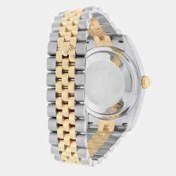 Pre Owned Rolex Datejust 116233 Automatic Champagne 18k Yellow Gold Stainless Steel Men's Wristwatch 36 mm