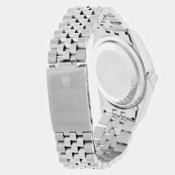 Pre Owned Rolex Datejust 16220 Automatic Silver Stainless Steel Men's Wristwatch 36 mm