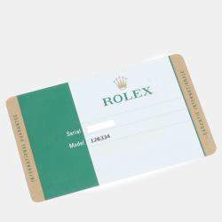 Pre Owned Rolex Datejust 126334 Automatic White 18k White Gold Stainless Steel Men's Wristwatch 41 mm