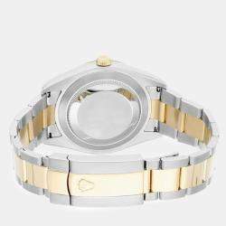 Pre Owned Rolex  Datejust II 116333 Automatic Champagne 18k Yellow Gold Stainless Steel Men's Wristwatch 41 mm