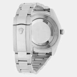 Pre Owned Rolex Datejust II 116300 Automatic Black Stainless Steel Men's Wristwatch 41 mm