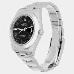 Pre Owned Rolex Datejust II 116300 Automatic Black Stainless Steel Men's Wristwatch 41 mm