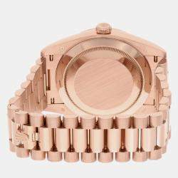 Pre Owned Rolex Day-Date 228235 Automatic Pink 18k Rose Gold Men's Wristwatch 40 mm