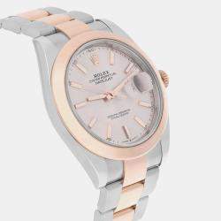 Pre Owned Rolex Datejust 126301 Automatic Sundust 18k Rose Gold Stainless Steel Men's Wristwatch 41 mm
