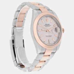 Pre Owned Rolex Datejust 126301 Automatic Sundust 18k Rose Gold Stainless Steel Men's Wristwatch 41 mm