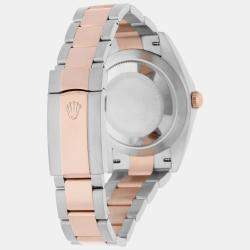 Pre Owned Rolex Datejust 126301 Automatic Sundust 18k Rose Gold Stainless Steel Men's Wristwatch 41 mm