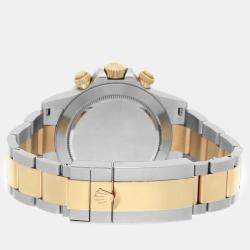 Pre Owned Rolex Cosmograph Daytona 116503 Automatic Tahitian MOP 18K Yellow Gold Stainless Steel Men's Wristwatch 40 mm