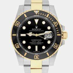 Pre Owned Rolex Submariner 116613LN Automatic Black 18k Yellow Gold Stainless Steel Men's Wristwatch 40 mm