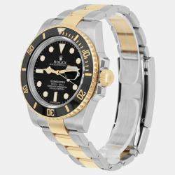 Pre Owned Rolex Submariner 116613LN Automatic Black 18k Yellow Gold Stainless Steel Men's Wristwatch 40 mm