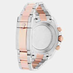 Pre Owned Rolex Yacht-Master II 116681 Automatic White 18k Rose Gold Stainless Steel Men's Wristwatch 44 mm