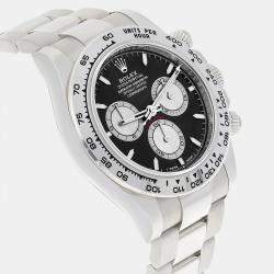 Pre Owned Rolex Cosmograph Daytona 126509 Automatic Black 18k White Gold Men's Wristwatch 40 mm