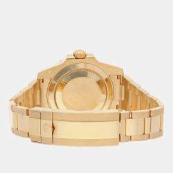Pre Owned Rolex Submariner 116618LN Automatic Black 18k Yellow Gold Men's Wristwatch 40 mm