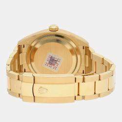 Pre Owned Rolex Sky-Dweller 326938 Automatic Champagne 18k Yellow Gold Men's Wristwatch 42 mm