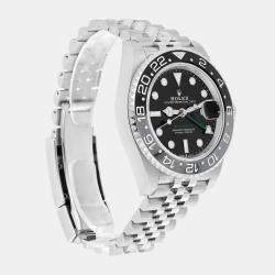 Pre Owned Rolex GMT-Master II 126710GRNR Automatic Black Stainless Steel Men's Wristwatch 40 mm
