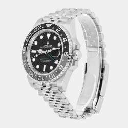 Pre Owned Rolex GMT-Master II 126710GRNR Automatic Black Stainless Steel Men's Wristwatch 40 mm