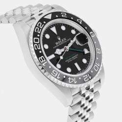Pre Owned Rolex GMT-Master II 126710GRNR Automatic Black Stainless Steel Men's Wristwatch 40 mm