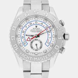Pre Owned Rolex Yacht-Master II 116689 Automatic White 18k White Gold Men's Wristwatch 44 mm