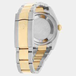 Pre Owned Rolex Datejust 126233 Automatic Champagne 18k Yellow Gold Stainless Steel Men's Wristwatch 36 mm