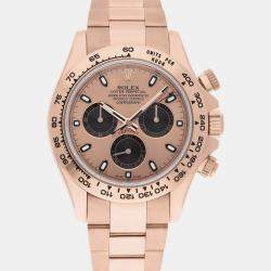 Pre Owned Rolex Cosmograph Daytona 116505 Automatic Pink 18k Rose Gold Men's Wristwatch 40 mm