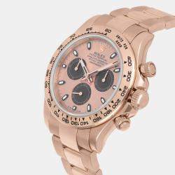 Pre Owned Rolex Cosmograph Daytona 116505 Automatic Pink 18k Rose Gold Men's Wristwatch 40 mm