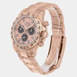 Pre Owned Rolex Cosmograph Daytona 116505 Automatic Pink 18k Rose Gold Men's Wristwatch 40 mm