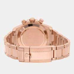 Pre Owned Rolex Cosmograph Daytona 116505 Automatic Pink 18k Rose Gold Men's Wristwatch 40 mm