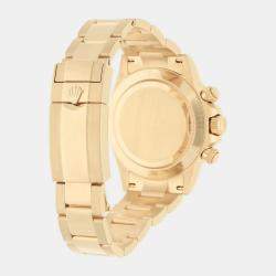 Pre Owned Rolex Cosmograph Daytona 116508 Automatic Green 18k Yellow Gold Men's Wristwatch 40 mm