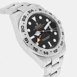 Pre Owned Rolex Explorer II 216570 Automatic Black Stainless Steel Men's Wristwatch 42 mm